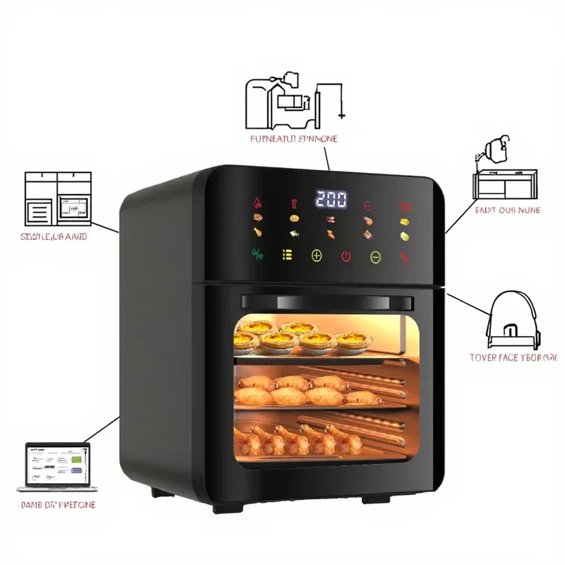 Hot Electric Convection Stainless Steel Steam Oven Above 40L Capacity Built-in Digital Countertop Appliance 3