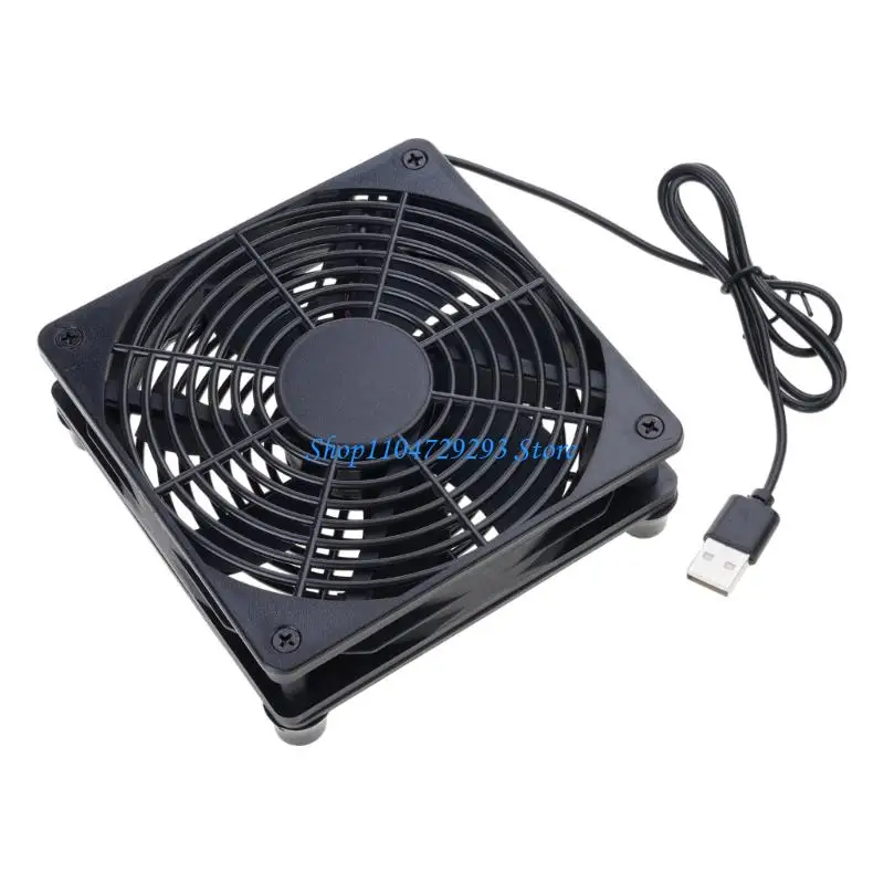 Router Fan DIY Box Cooler Wireless Cooling DC5V USB 120mm Fan 120x35mm