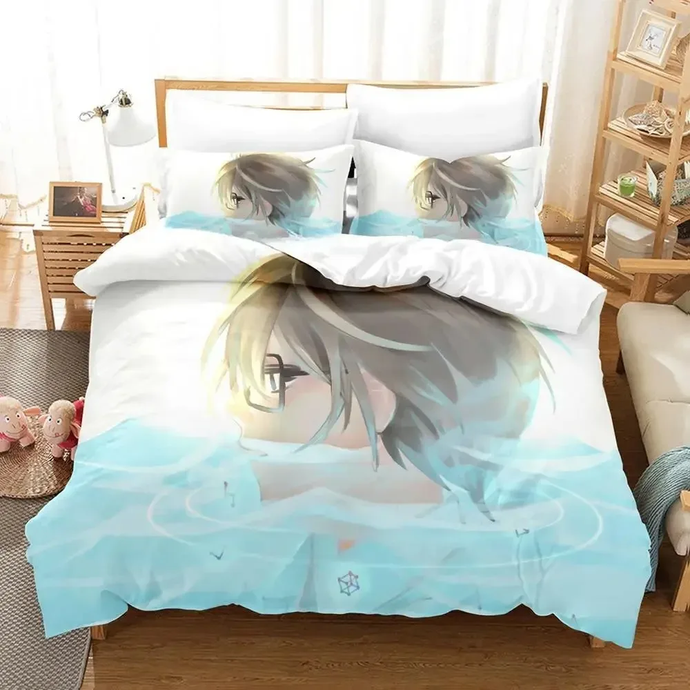 March comes in like a lion Bedding Set Cartoon Anime three-piece set Adult Kid Bedroom Duvetcover Sets Kawaii luxury bedding set