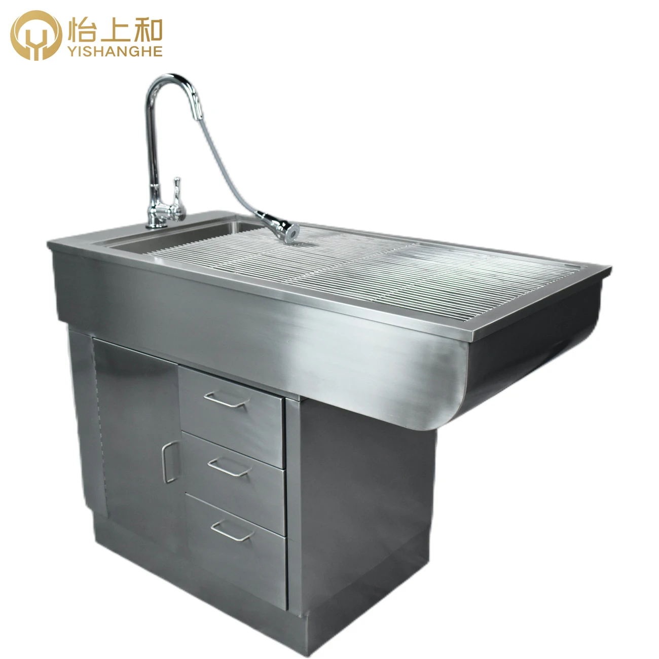 THXs-02 Stainless Steel Basin Pet Cleaning Table/veterinary Beauty Basin/veterinary Dental Cleaning Table Under the Cabinet