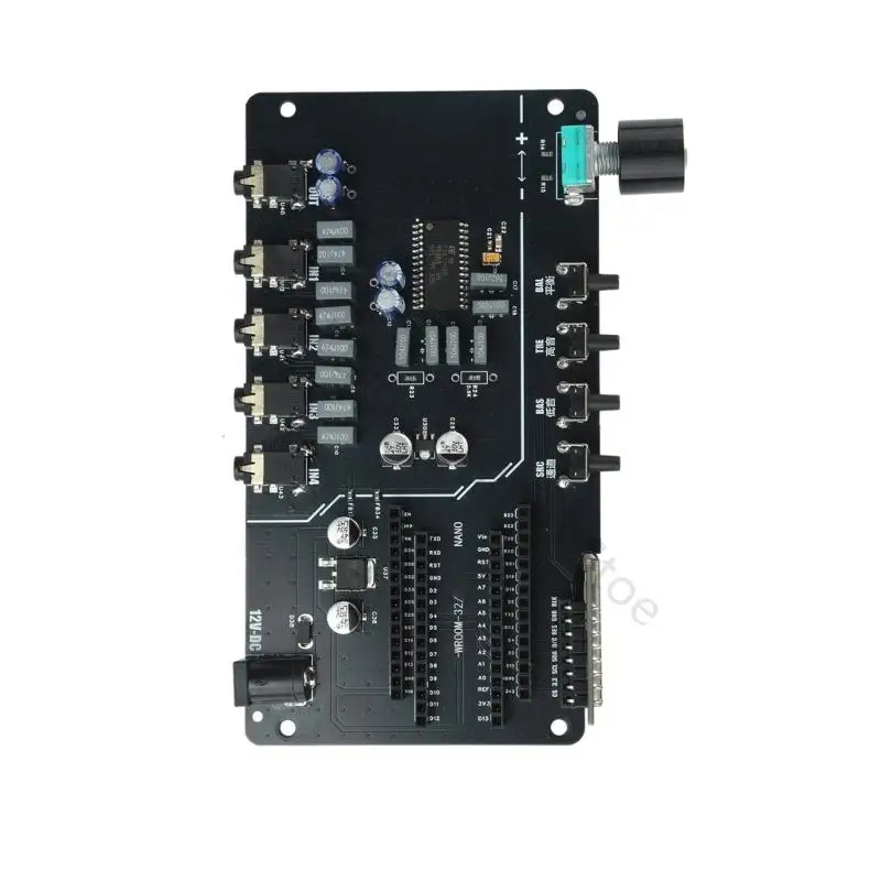 96BA Digital Sound Source Routing Board for Media Control, TDA7440D 4 Two-Channel Input Tone Tuning Module with Prior Profile