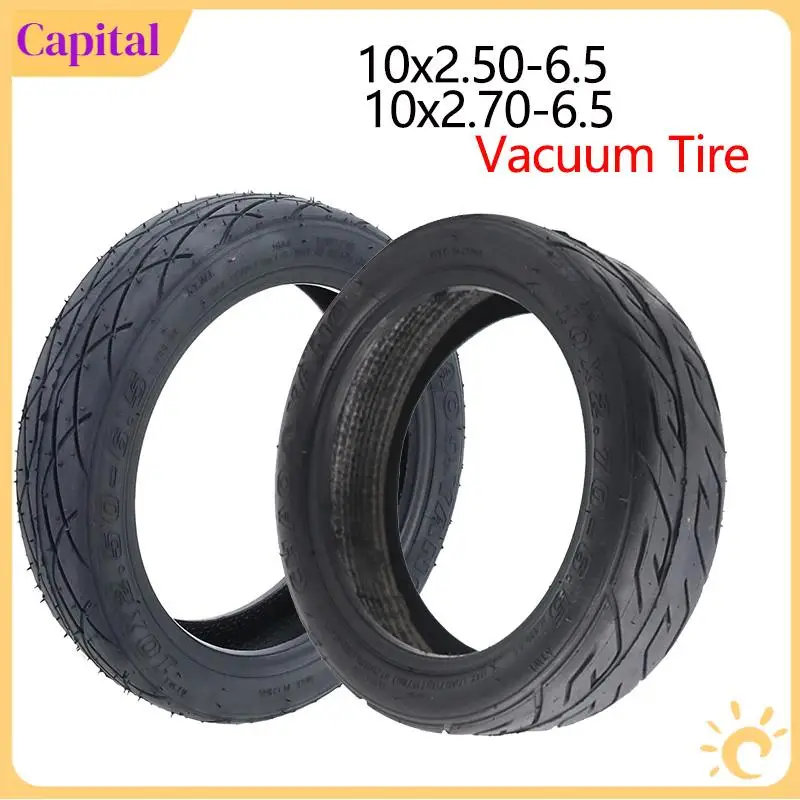 10x2.70-6.5 Tubeless Tyre 10x2.50-6.5 Vacuum Tire with Valve for Electric Scooter 10 inch Pneumatic Wheel Accessories