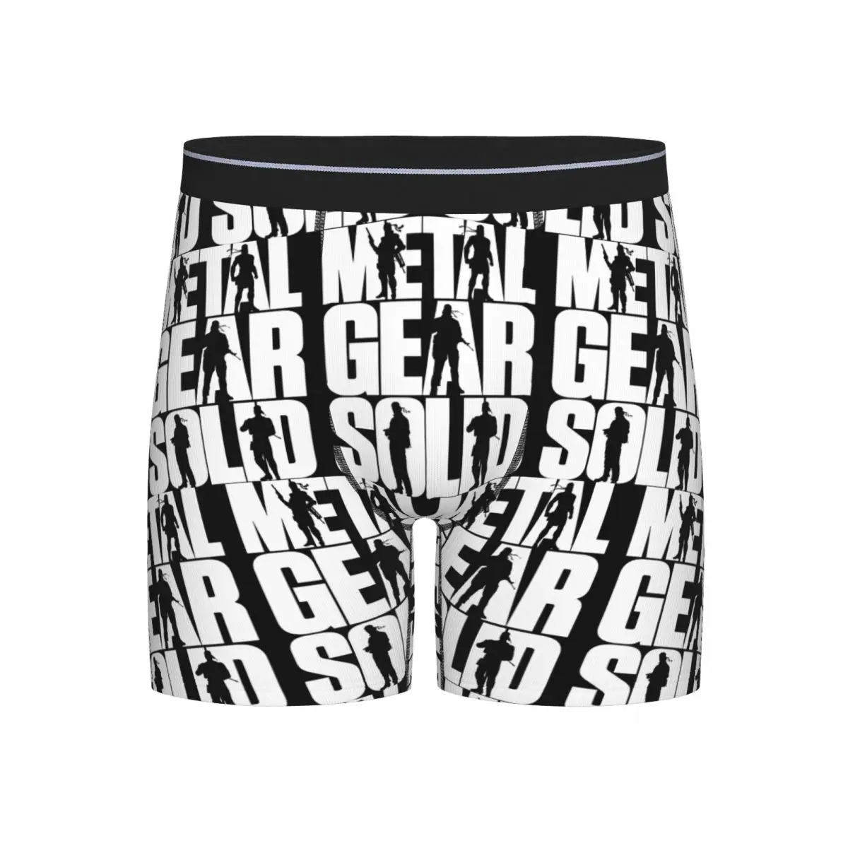 

Длинные трусы-боксеры, шорты с металлическими шестернями, однотонные трусы, мужское вентилируемое нижнее белье для Homme, мужской подарок бойфренду