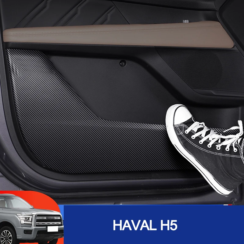 

For Great Wall Haval H5 2023 2024 Door Anti-Kick Pad Fully Surrounded By Protective Stickers Interior Decoration