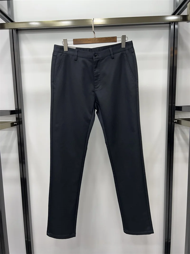 

Мужские повседневные брюки Non-Saints, темно-синие, из эластичного хлопка, удобные, со средней посадкой, прямые, длинные, новинка