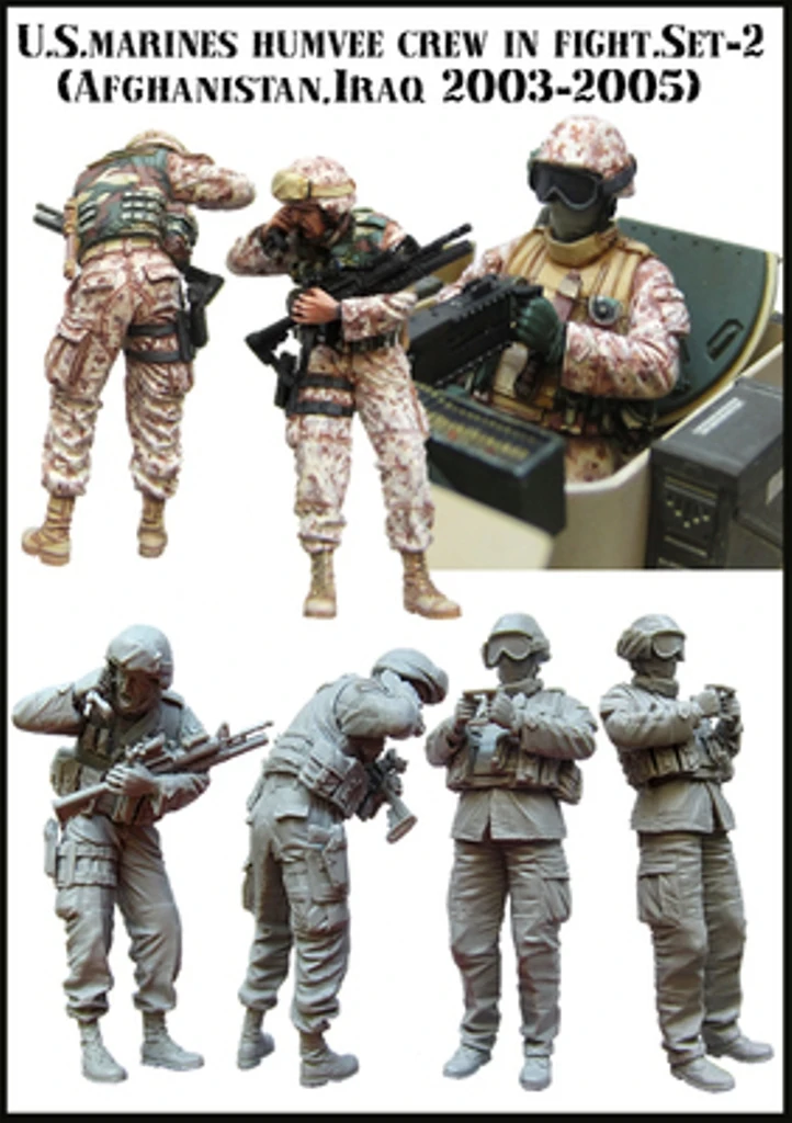 

1:35 Scale Die-cast Resin Special Forces Soldiers 6 Character Scenes Need To Be Assembled And Colored By Themselves