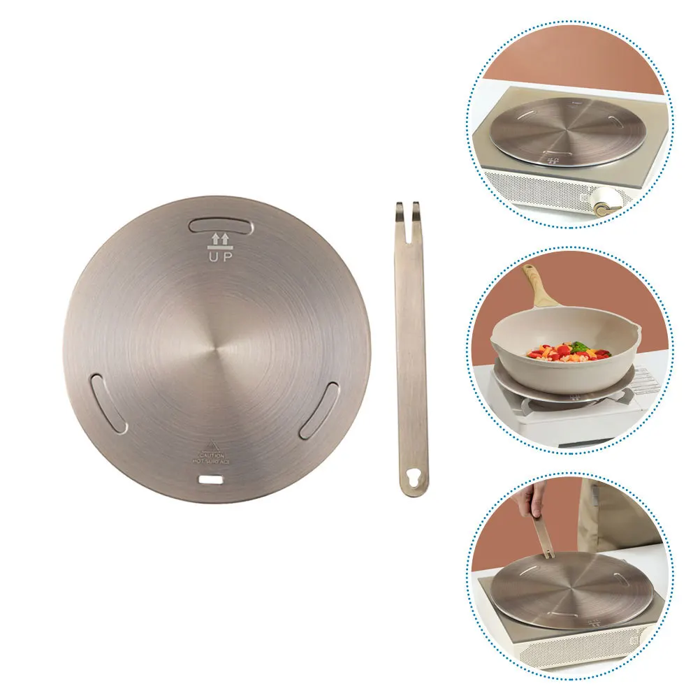 

1Set Induction Plate Heat Diffuser for Gas Electric Stoves Cookware Adapter Easy Clean Storage Gift Friends