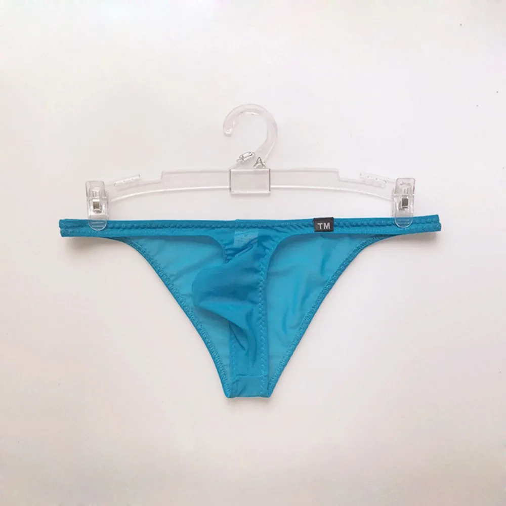 

Fashion Men\\'s Transparent Briefs Sexy Panties Stretch T-Back Thong Underwear Underwears 1*Men Briefs G-String Lingerie Low