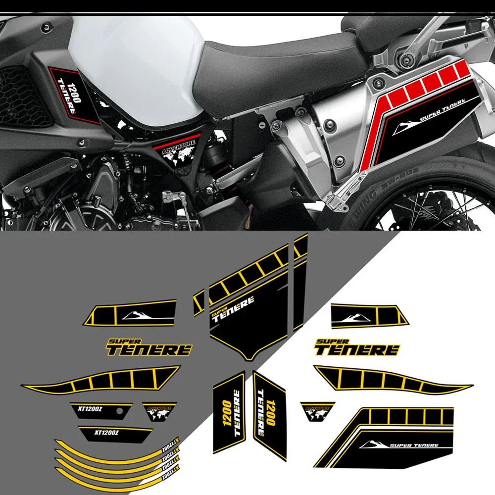 2010 2011 2012 2013 For YAMAHA SUPER TENERE XT1200Z Trunk Luggage Tank Pad Protection Stickers XT 1200 Z WORLD CROSSER Kit