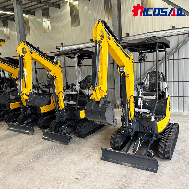 

Никозайл CE, одобренный EPA, 1800 кг, строительная техника, небольшой экскаватор, мини-баггер, буксируемые мини-экскаваторы