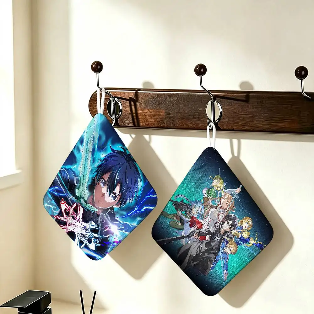 Asuna S-sword Art Online Progressive Hand Towel Set Natural Hypoallergenic, Soft Absorbent Quick Dry Towels For Bathroom