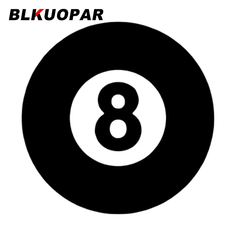 

BLKUOPAR Billiards Ball Car Sticker Funny Simple Waterproof Occlusion Scratch Vinyl JDM Decal Air Conditioner Car Door Protector