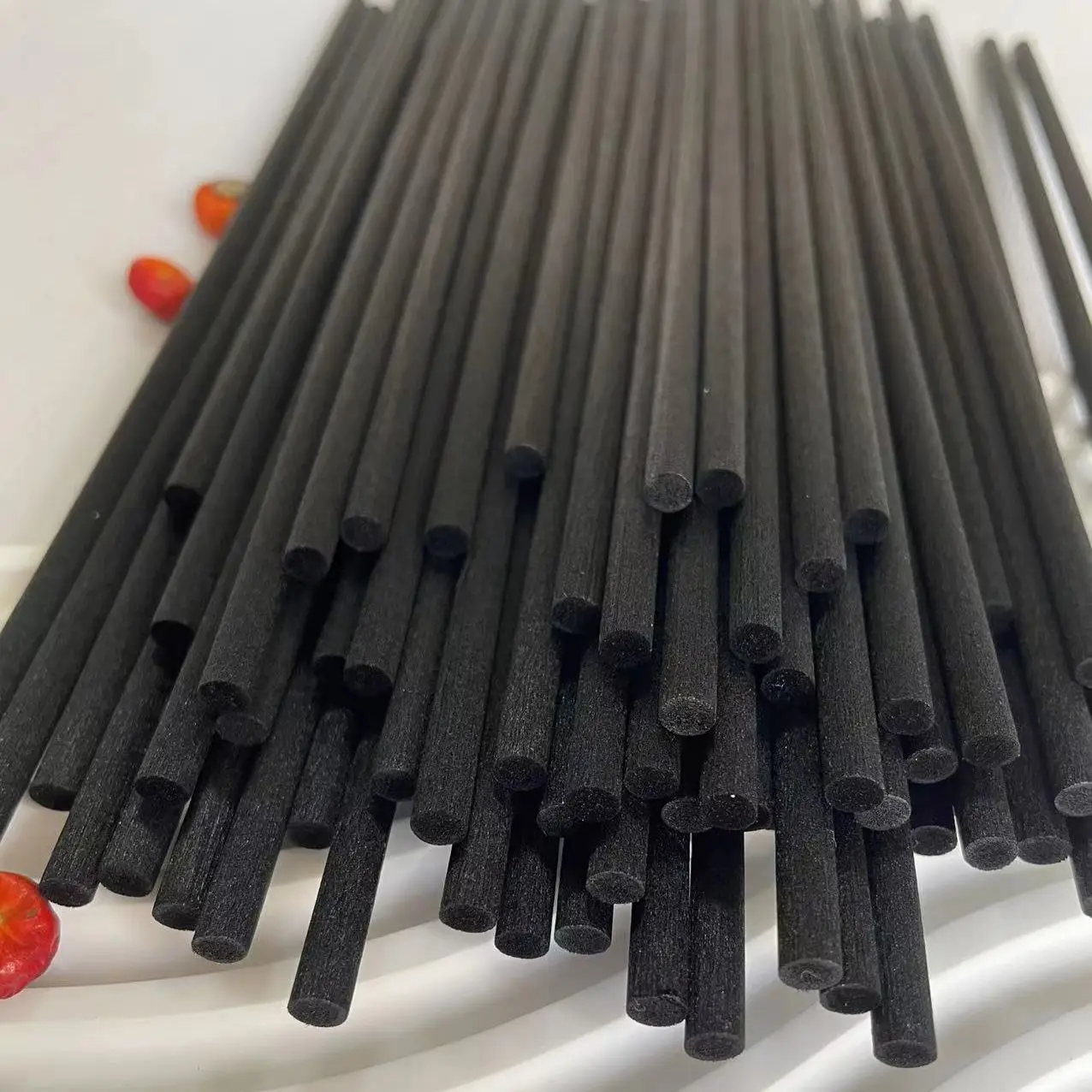 1000PCS 3/4/5MM X L40/35/30/25/22/15CM Black Fiber Diffuser Sticks for Reed Diffuser Perfume Fiber Volatile Sticks for Home Deco