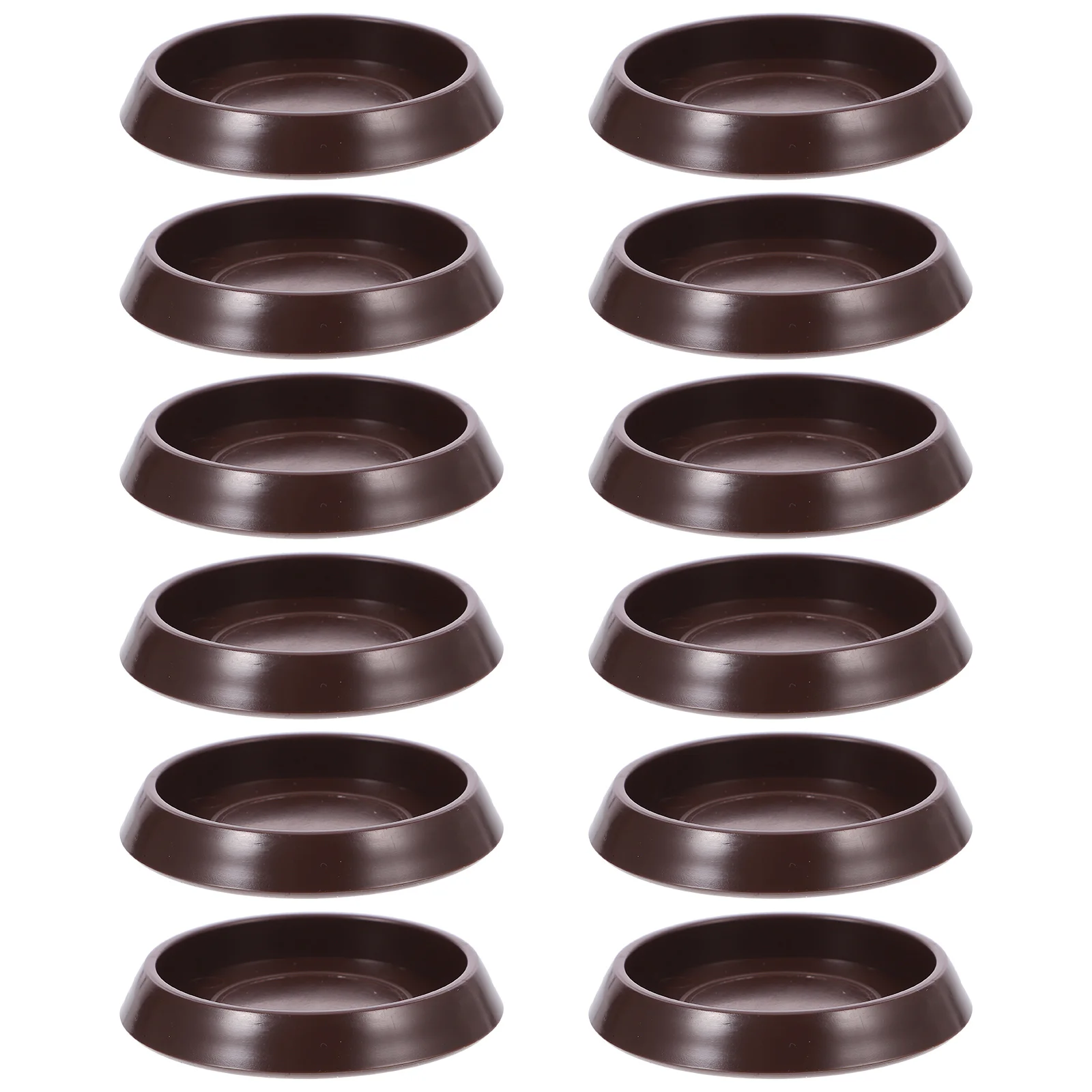 12 Pcs Protector Casters Cup Rug Carpet for Furniture Legs 550X550X090CM Plastic Cups