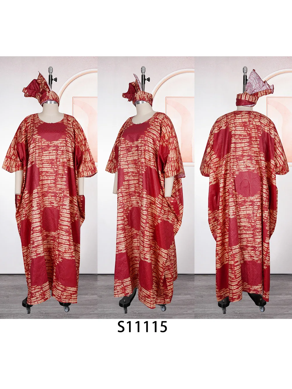 African Attire For Women Abaya Embroidery Plus Size Elegant Party Church Dress