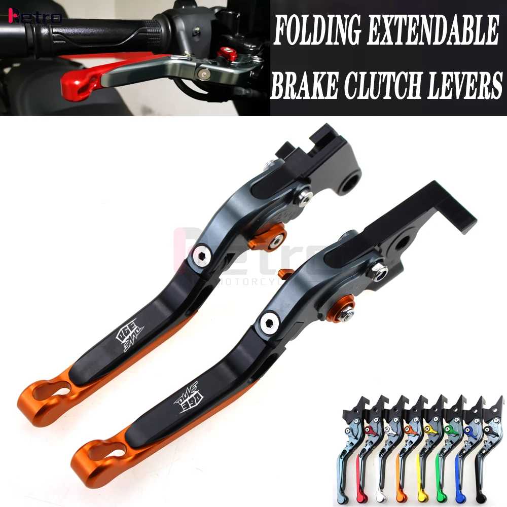 For DUKE 390 DUKE390 2012-2020 2013 2014 2015 2016 2017 2018 2019 Motorcycle Folding Extendable Front Rear Brake Levers