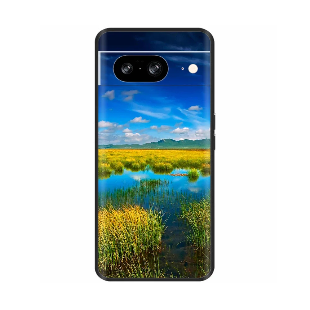 For Google Pixel 8 Pro Case Painted Cover Shockproof Soft Silicone Phone Cases For Google Pixel 8 8A Pixel8 8Pro Funda Bumper