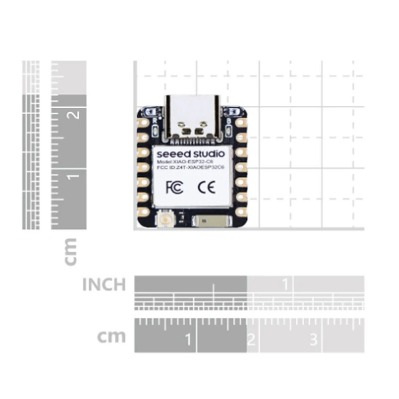 Imagem -05 - Pequena Placa Super Mini Wi-fi Bluetooth 5.0 Placa de Desenvolvimento para Arduino Seeed Studio Xiao-esp32c6