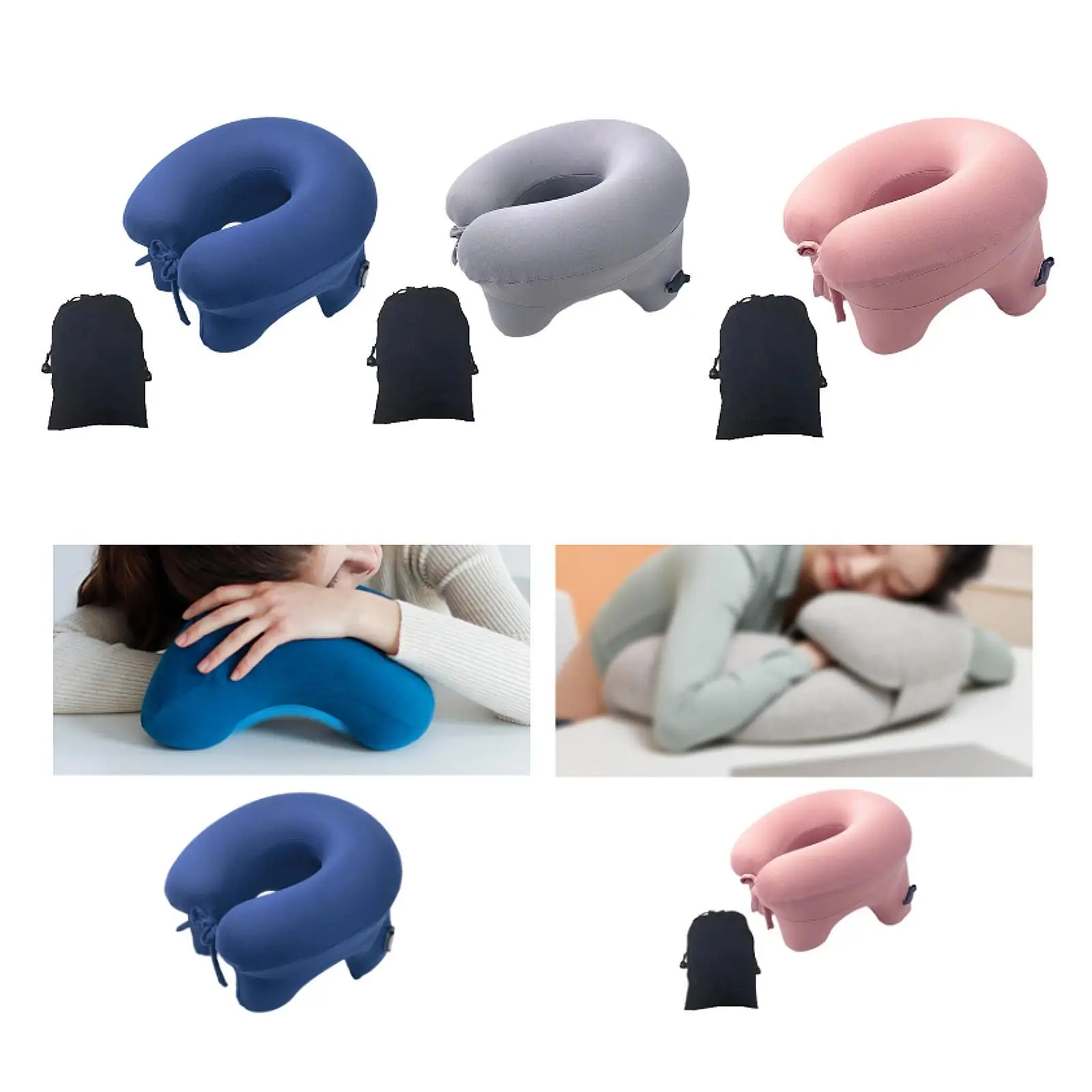 

Automatic Inflatable Pillow Folding U Shape for Office Outdoor Sports Hiking