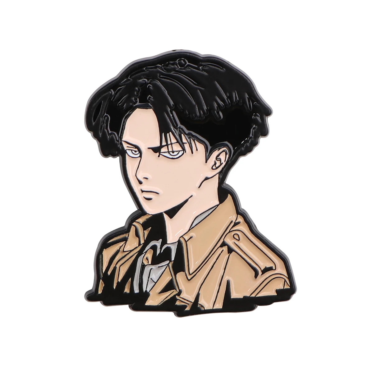 Anime Man Levi Ackerman Enamel Pin Women's Brooch Lapel Pins Backpack Brooches for Clothing Japanese Badges Jewelry Accessories