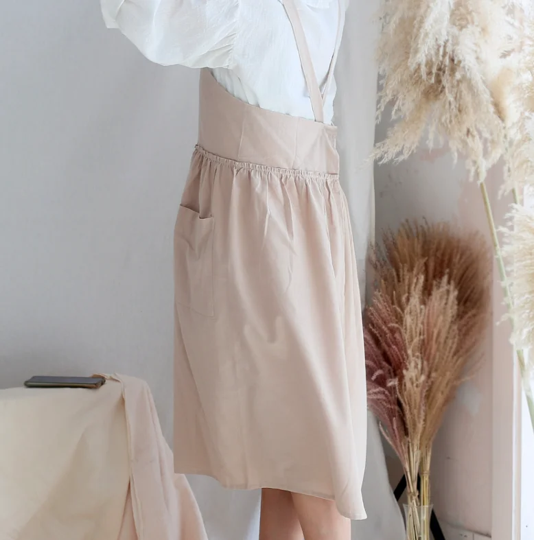 جديد بالإضافة إلى حجم مقاوم للماء ثلاثي الأبعاد الدانتيل مطوي المئزر زهرة متجر مسمار استوديو الفن مريلة خفيفة فاخرة