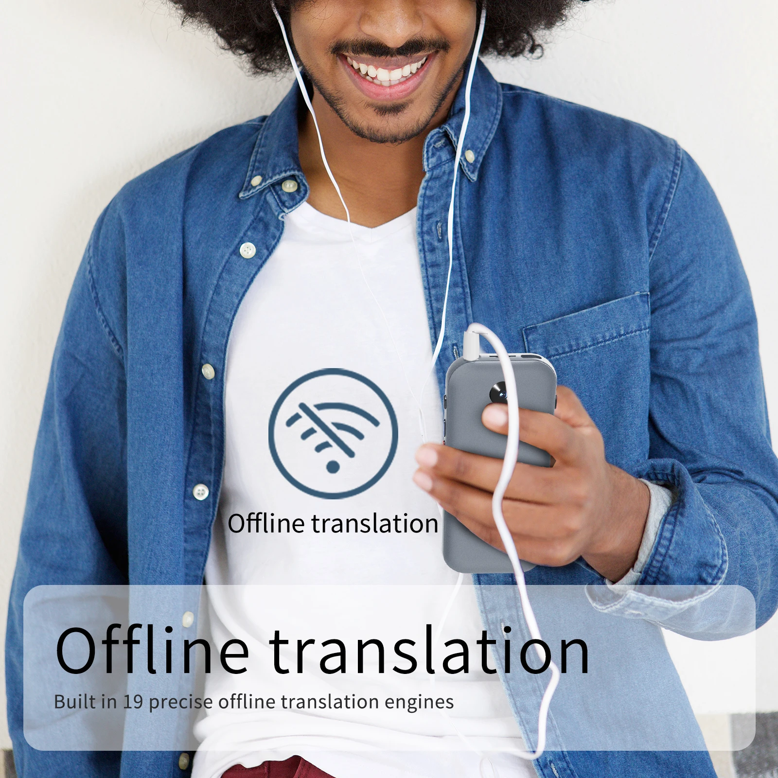 Touch‑Screen AI Voice Translator Device,138 Languages Real‑Time Instant Translation, Portable Translator for Travel & Business