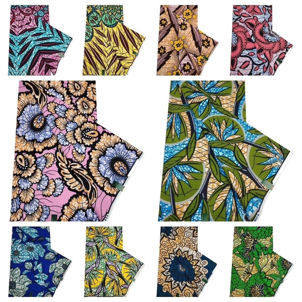 Ankara Wax Print Stof Hoge Kwaliteit Afrikaanse Wax Echte Stof 100% Katoen Zacht Afrikaans Gegarandeerd Echte Wax Voor Jurken