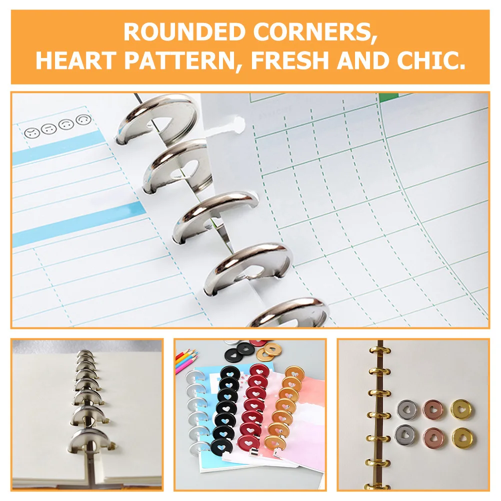 10 قطع من أقراص الموثق ذات الأوراق السائبة، عقد قوي للغاية، عملي للفنانين والطلاب في المكتب، مستلزمات تجليد الكتب