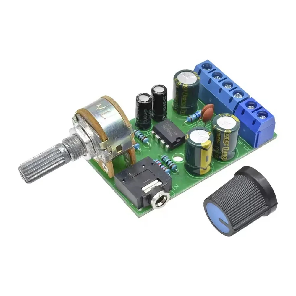 TDA2822M Module Kit 4Pcs Dual Channel Audio Board Compatible with Low Voltage DC Sources for Education and Prototyping