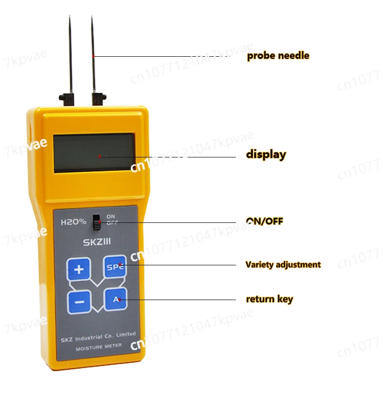 High-frequency 0-40% Digital Cotton Mud Yarn Moisture Tester Analyzer