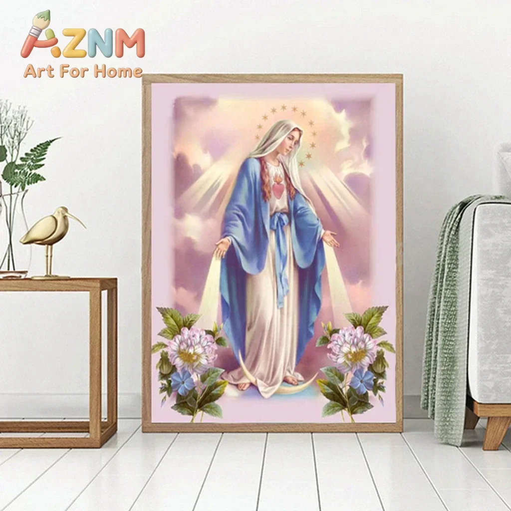 2026 Virgin Mary Jesus Religion Madonna Room Decoration Nordic Poster Wall Picture for Living Room Wall Art Canvas
