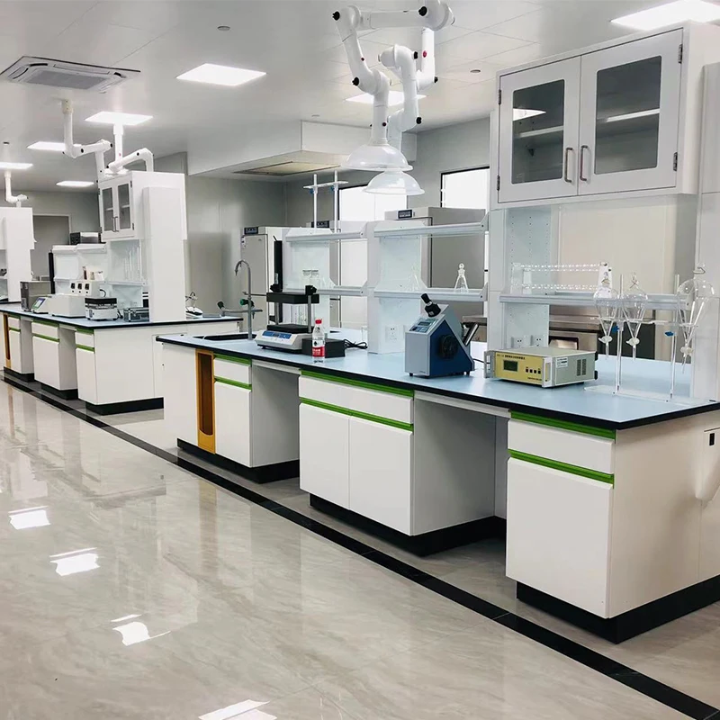 مقاومة للأحماض الصلب الخشب PP وراتنجات الايبوكسي مختبر الأثاث الكيميائي مكتب العمل مقعد الصلب للمختبرات #6