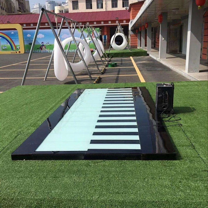 Piano foot stepping music light luminous interactive floor tile stairs floor sensor light