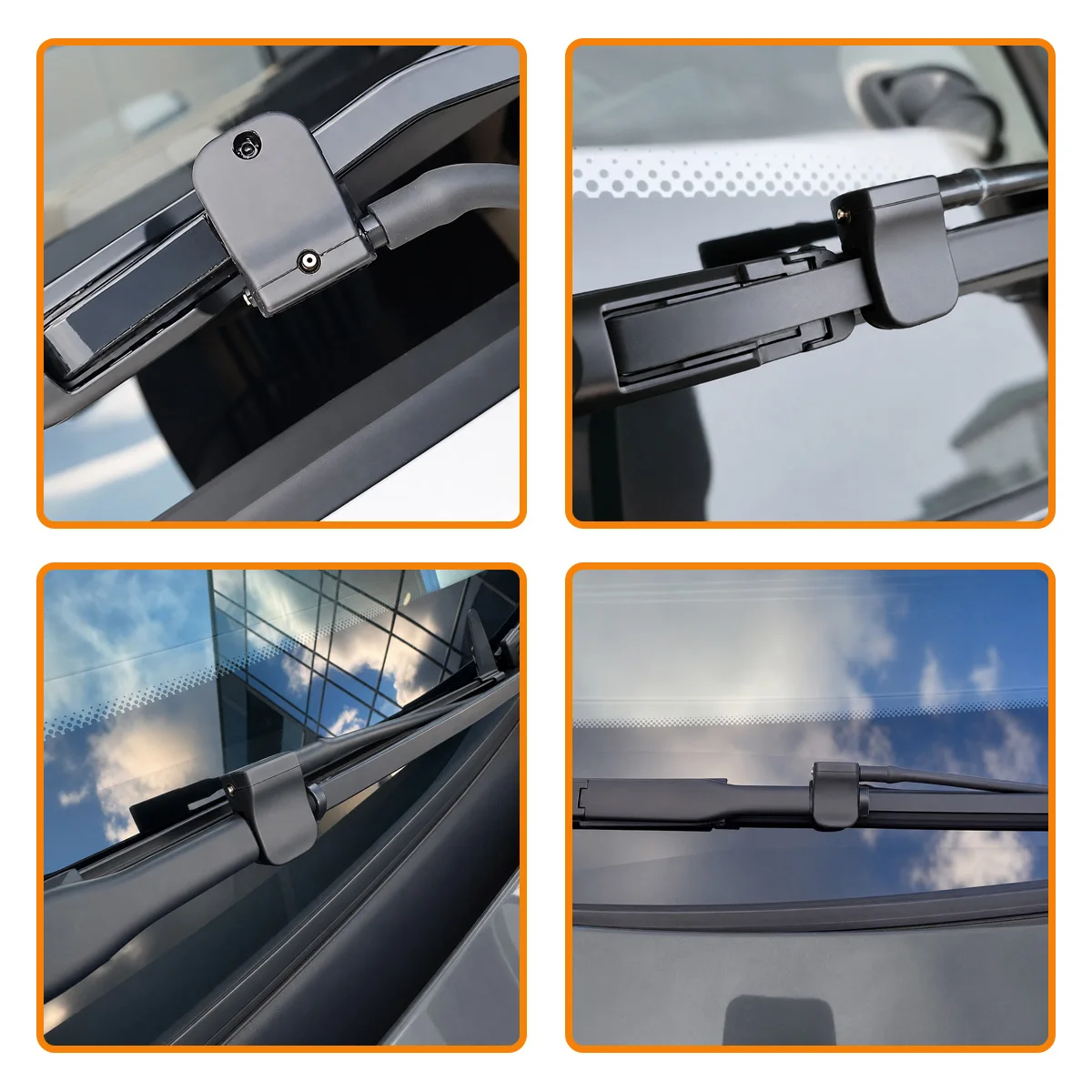 2 Stück passend für Mercedes-Benz Vito V-Klasse Sprinter VW LT Crafter Smart Fortwo, Frontscheibenwaschdüse mit 3 Löchern – Detail 6