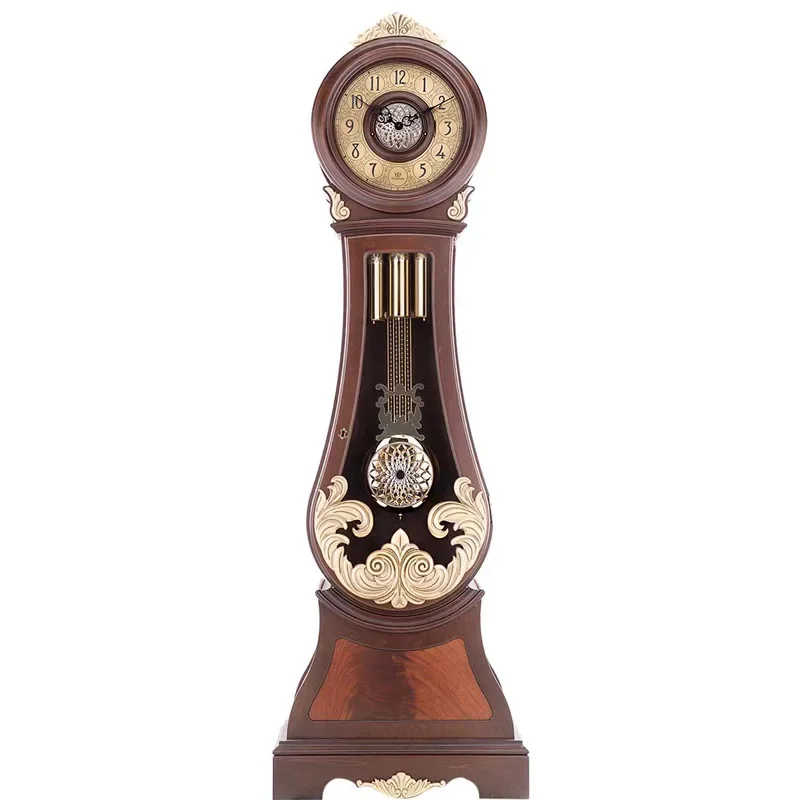Floor clock living room  retro -style villa pendulum clock Chinese vertical clock