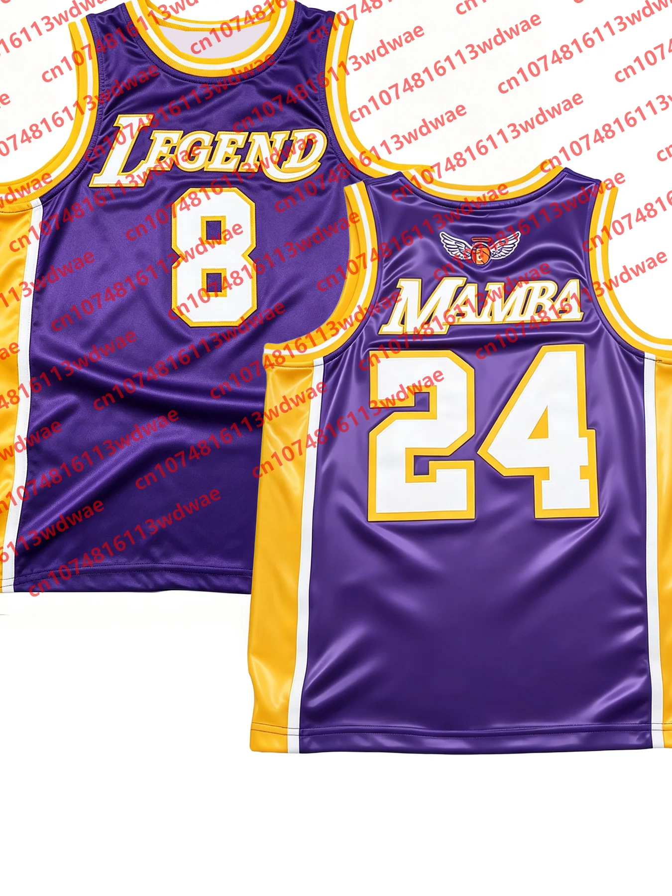 2026 Mamba Legend 8 24 Basketball Jersey Men Women Kobe Bryant Sleeveless Tank Top Retro Sports Fan Basketball KID Streetwear