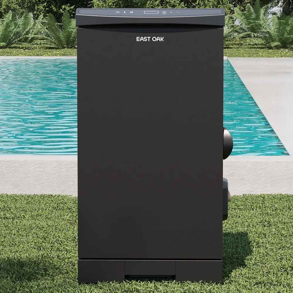 30-inch Electric Smoker, Outdoor Smoker with Convenient Side Wood Chip Loader, 725 Sq Inches of Cooking, Digital Control