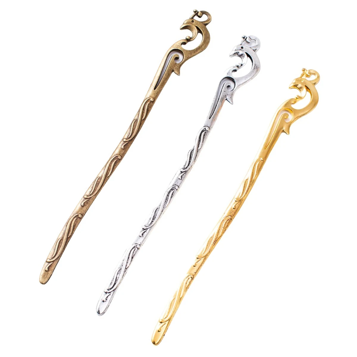 

Metal Bookmarks Rooster Animail Hairpin Marque De Page Gold Bronze Silver Tone Jewelry DIY Accessories 159x17x3mm