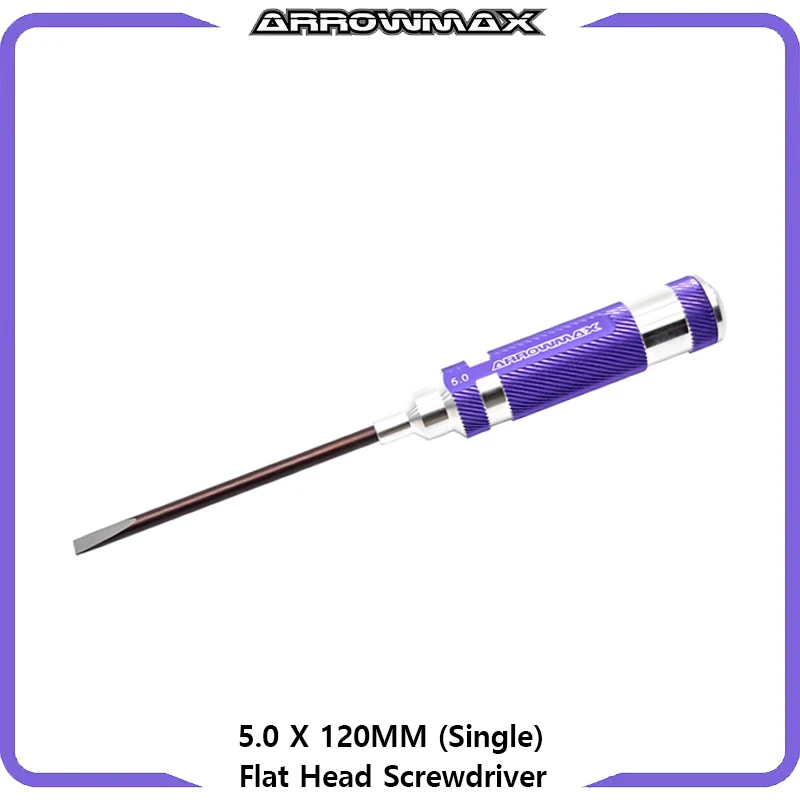 Imagem -04 - Arrowmax Flat Head Screwdriver Conjunto 3.0 4.0 5.0 5.8 Roxo Ferramentas Manuais para rc Tool
