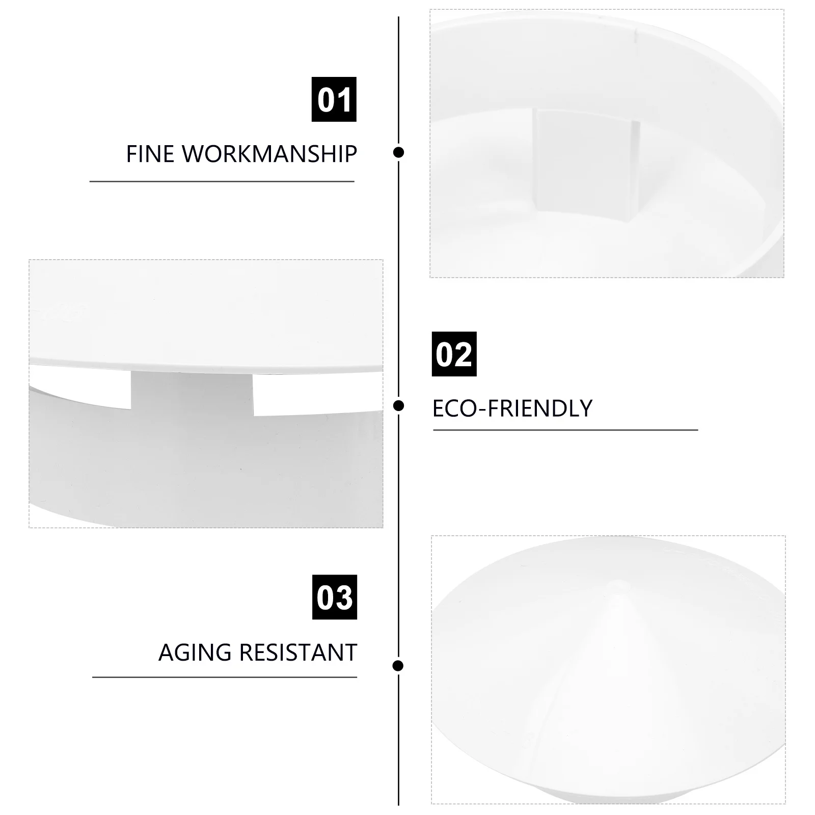 

1Pcs Durable Plastic Chimney Rainproof Cap Ecofriendly Aging Resistant Easy Install Multifunction Mushroom Shaped Cover