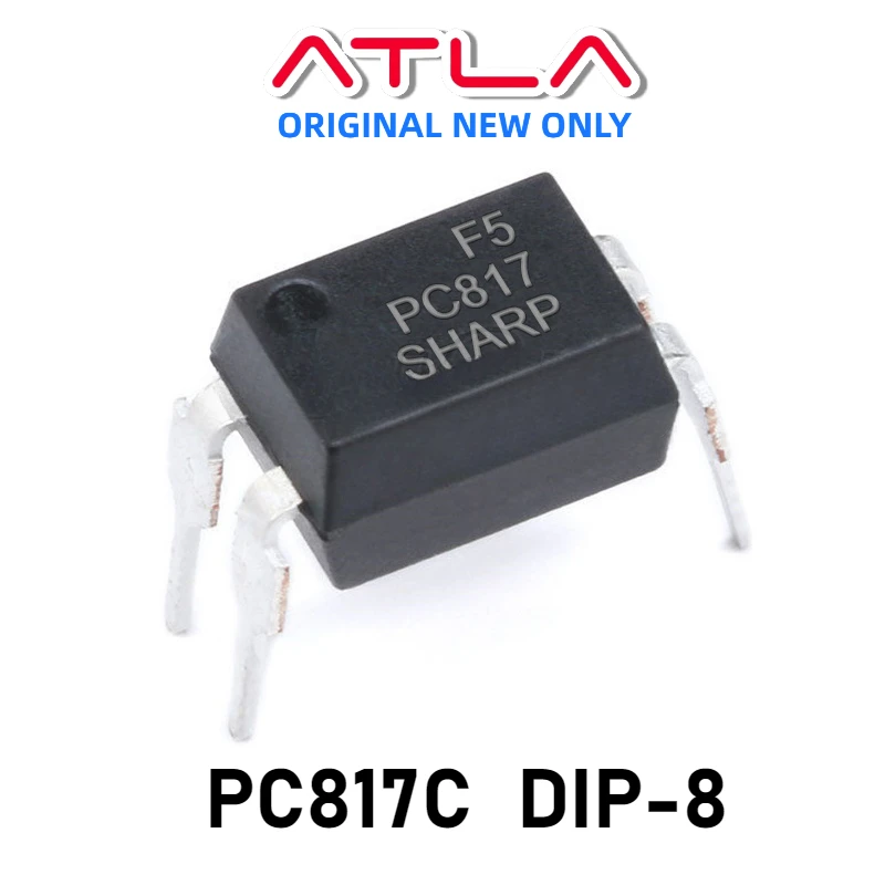 

(20PCS)PC817C DIP-8 PS817C 817C PC817 DIP NEW Optocoupler 10mA 2.0V Low Power Consumption