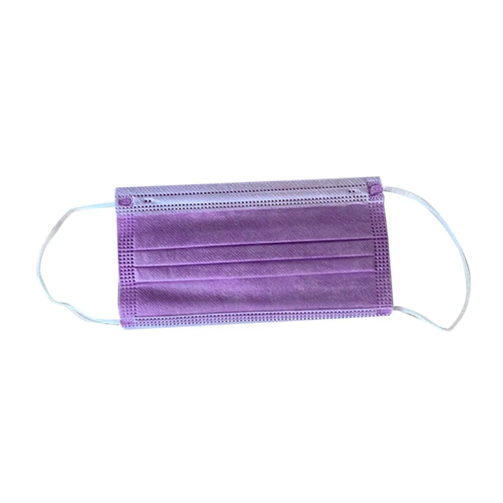 50 Stück Damen Herren Feste Einweg-Gesichtsmaske 3-lagig mit Ohrschlaufen Anti-PM2.5 Maske – Detail 6