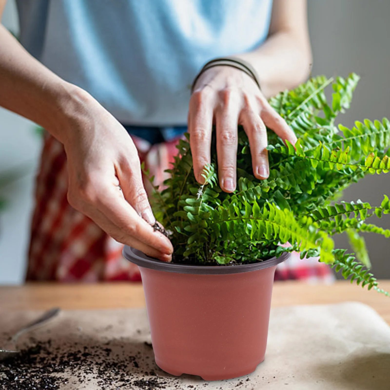 

Accessories Brand New High Quality Hot Sale Flower Pot Containers Garden Nursery Plastic Pots Set 100pcs 9*6*8cm Flowerpot