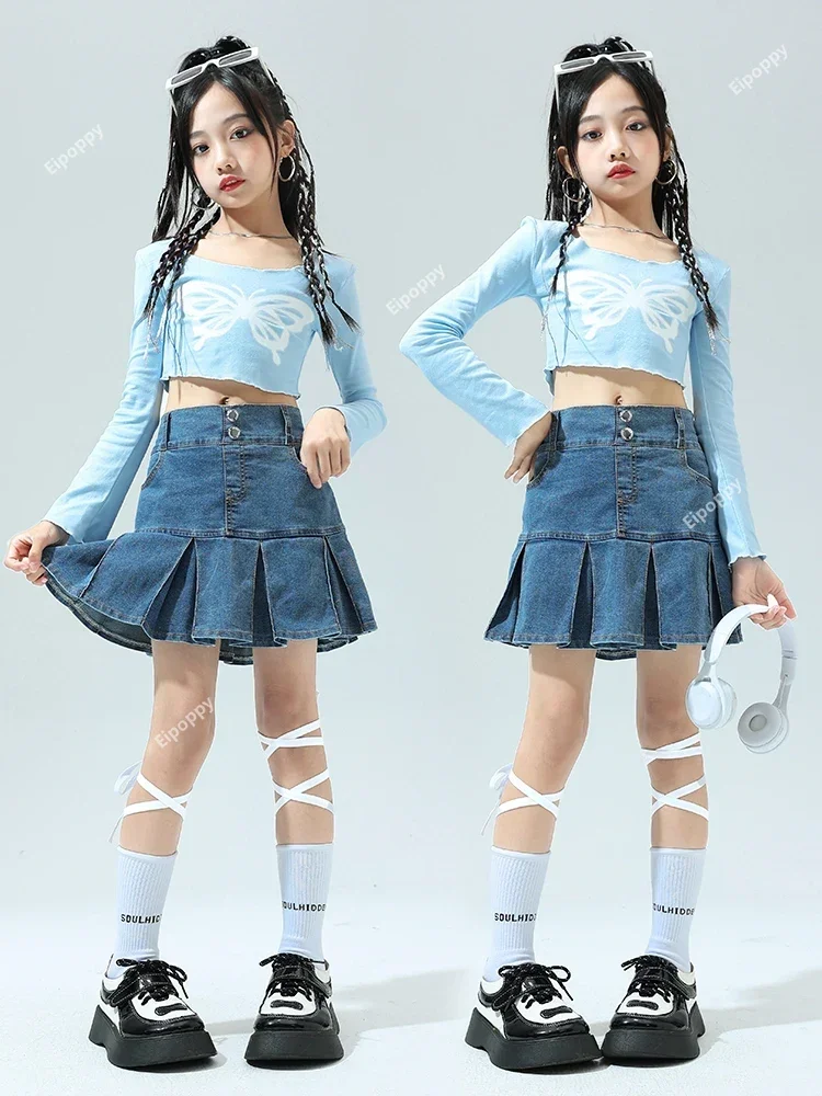 

Navel Set Chao Cool Cheerleader Kids Practice Clothes Hip Hop Street Dance Tide Clothing