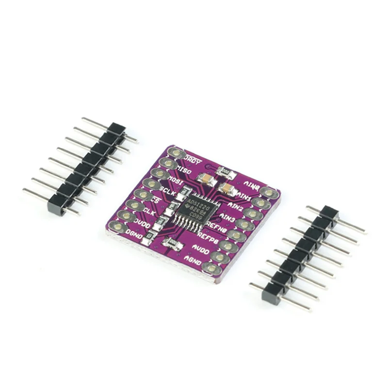 【SURPRISE】4X CJMCU-1220 ADS1220 ADC 24 Bit A/D Converter Module I2C Low Power 24 Bit Analog-To-Digital Converter Sensor Module