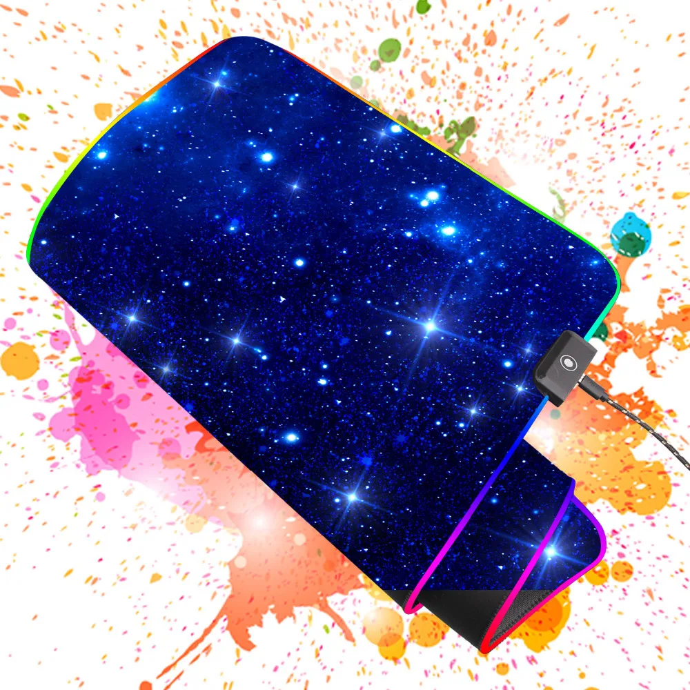 Vococal 90X40CM Lớn RGB Miếng Lót Chuột USB Có Dây LED Chơi Game Mousepad Chuột Cho Máy Tính Laptop Overwatch pubg Dota 2 Borderlands