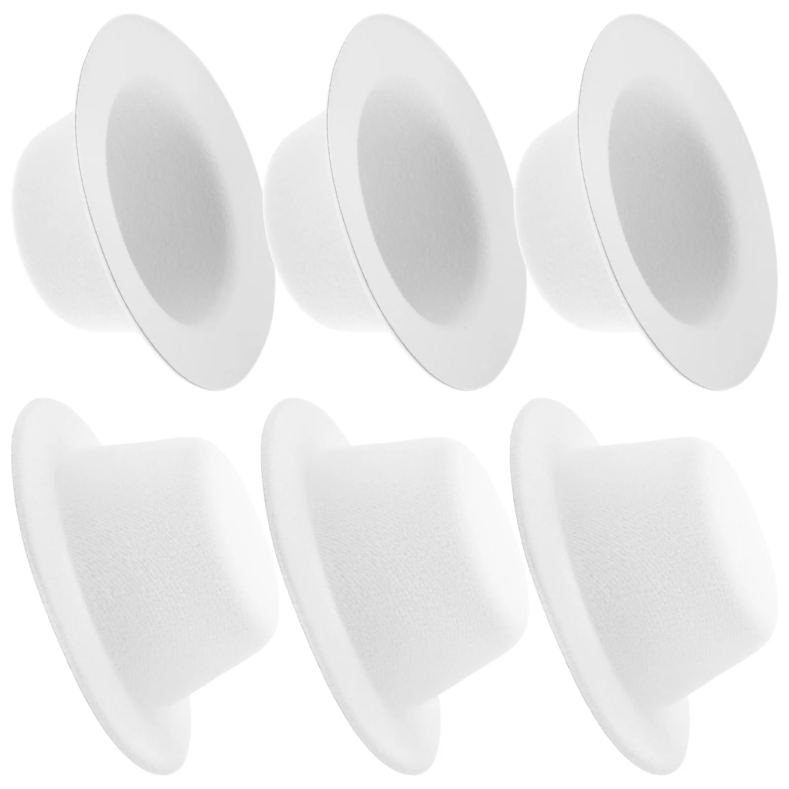 6 pçs feltro mini cartola para boneco de neve e urso multi-função chapéus em miniatura resistente ao desgaste minúsculos chapéus diy artesanato boneco de neve cartola