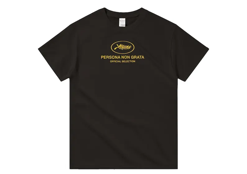 تيشيرو مطبوع بفيلم غير غراتا ، تيشيرو ثقيل الوزن بياقة مدورة ، عودة لاريس فون ترير ، من من من نوع HQ #1