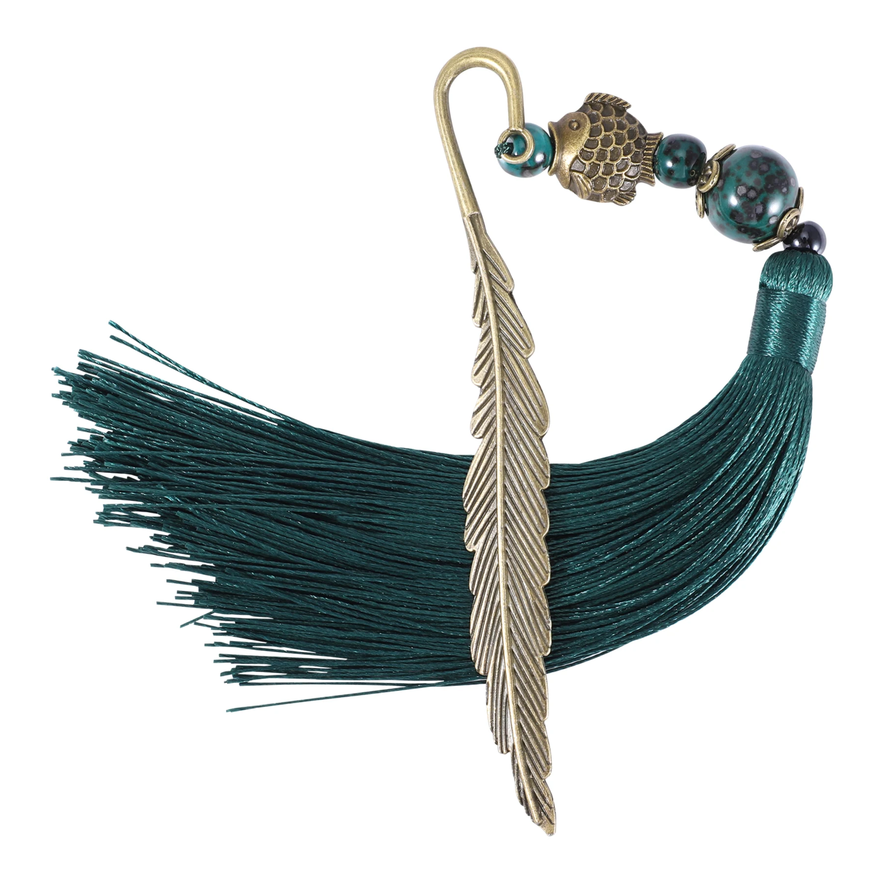 Винтажная Классическая Длинная кисточка, закладка в китайском стиле, подарок, металлические закладки для книг, школьные принадлежности для учеников