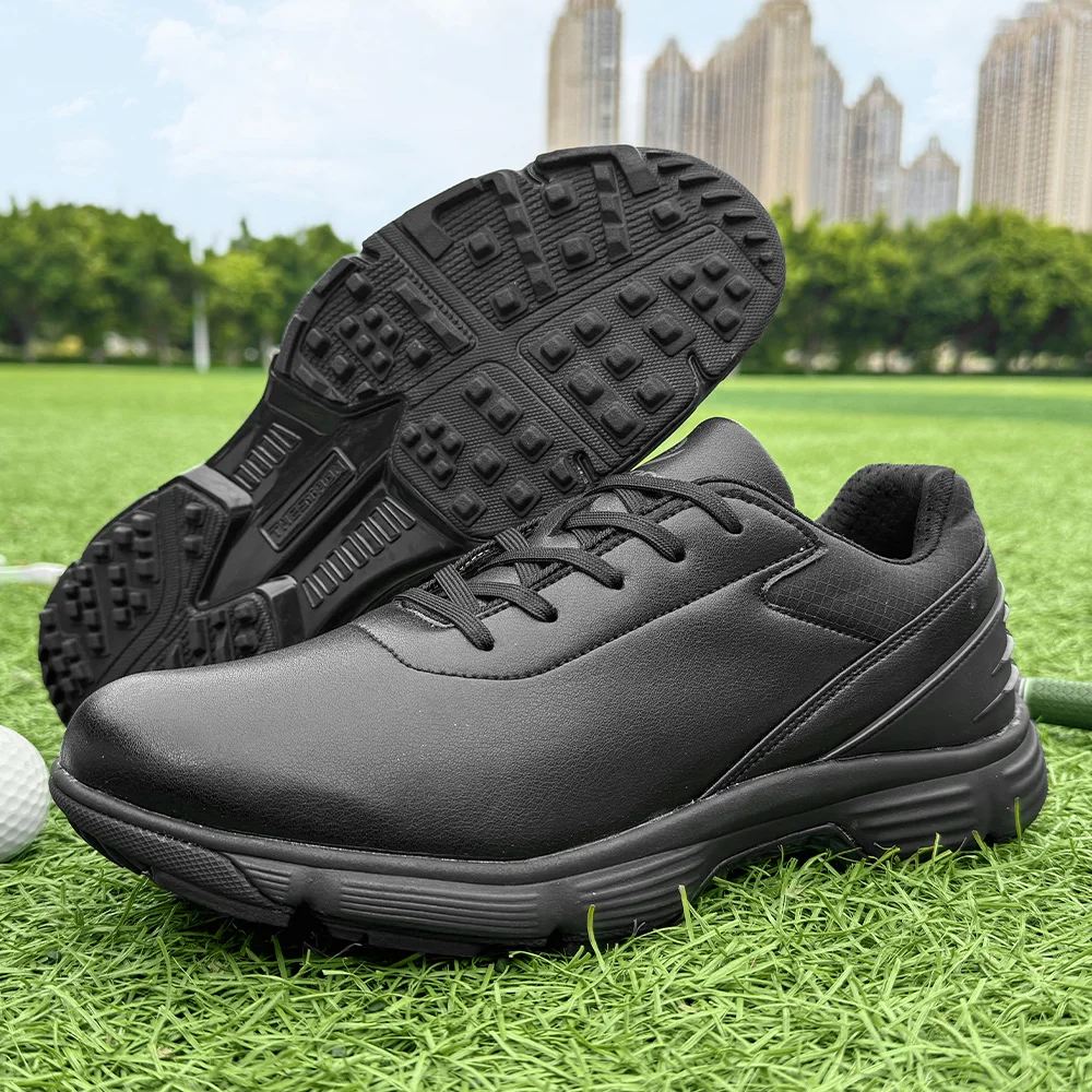 

Водонепроницаемая обувь для гольфа, мужские кроссовки для гольфа без шипов, мужская прогулочная обувь